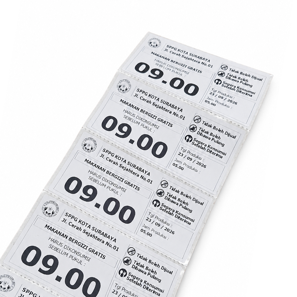 Label Thermal untuk SPPG